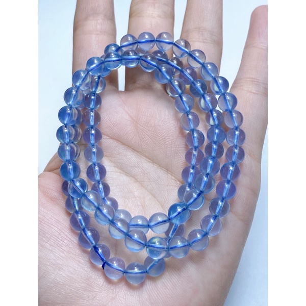 chuỗi aquamarine quấn tay 3 vòng v.i.p TRANG SỨC ĐÁ XINH