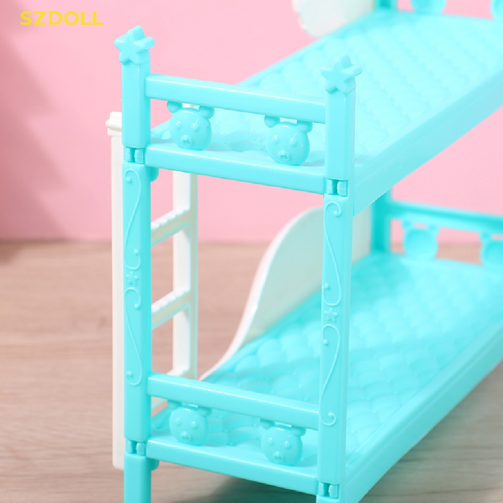 1 Mô Hình Giường Đôi Khủng Long DIY Trang Trí Nhà Búp Bê