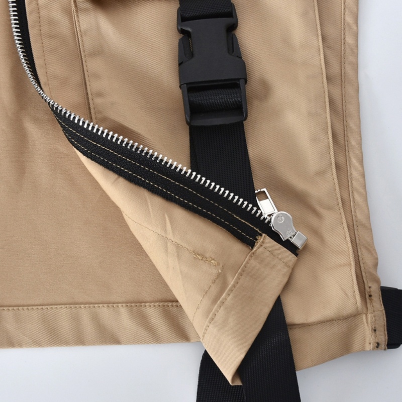 Xiangbao Áo Khoác Cộc Tay Có Khóa Kéo Thời Trang Cho Nữ Kèm Túi