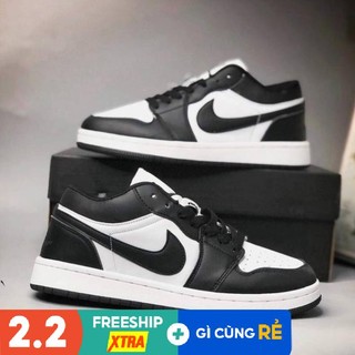Giày thể thao nam nữ jd cổ thấp đen trắng cao cấp