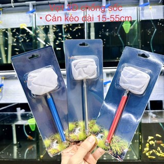 Vợt tép 3D chống sốc - Vợt bắt tép chuyên dụng mẫu cao cấp, kéo dài được