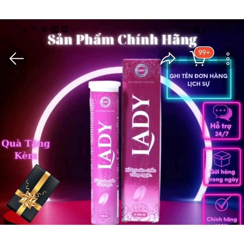 VIÊN SỦI LADY  TĂNG VÒNG 1, HỘP 20 VIÊN _CHO PHÁI NỮ QUYẾN RŨ  ĐẸP HƠN