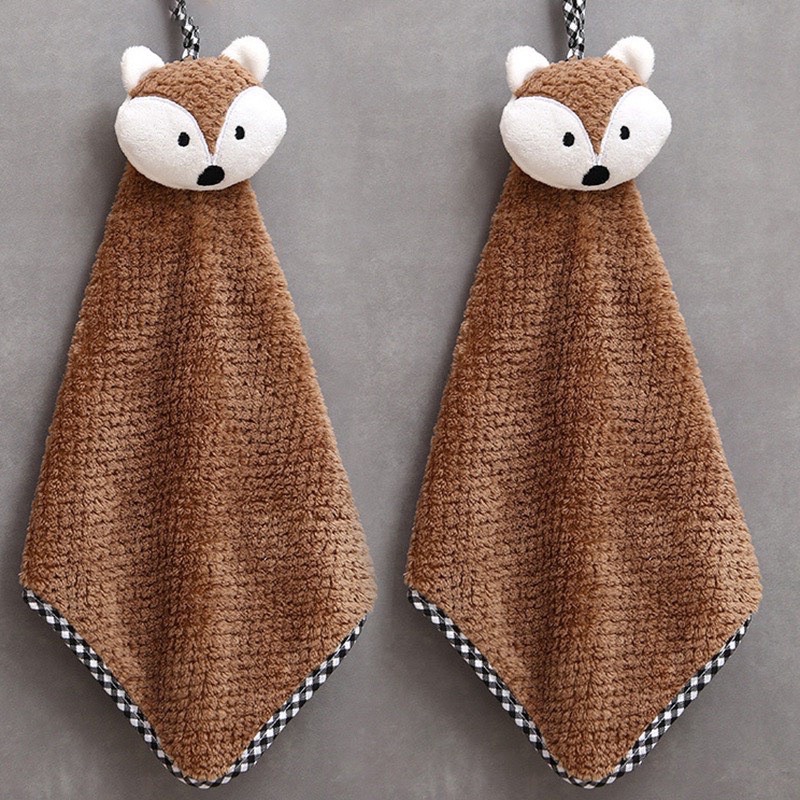 Khăn lau tay dễ thương phong cách hoạt hình treo tường đa dụng