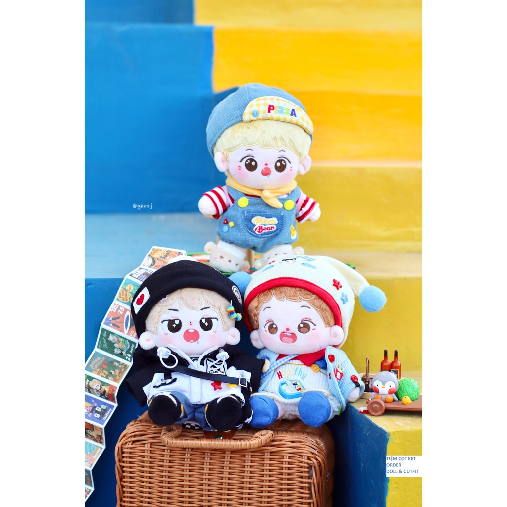 Bộ sưu tập đến trường tủ Melon Water cho bé doll 15cm 20cm