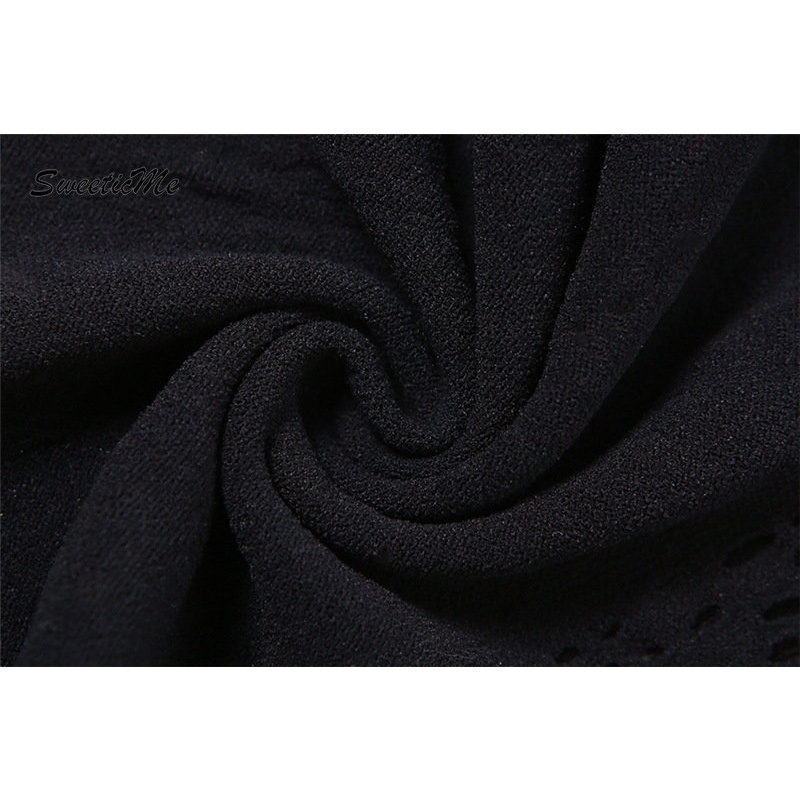 Đầm Ôm Dáng Màu Trơn Phối Ren Rỗng Thời Trang 2023 Gợi Cảm Cho Nữ