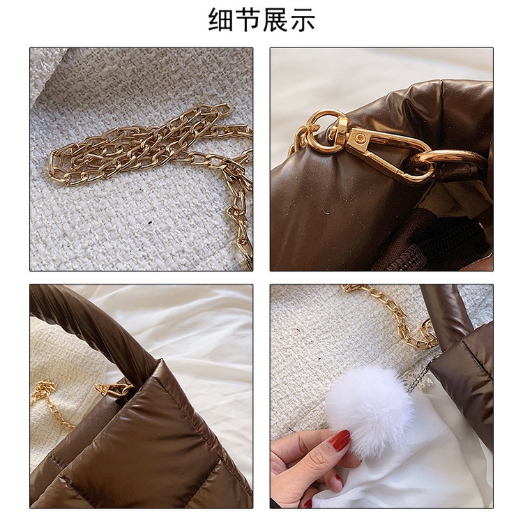 Túi Đeo JASMIN NOIR Chéo Bằng Nylon Thiết Kế Đơn Giản Thời Trang Cho Nữ