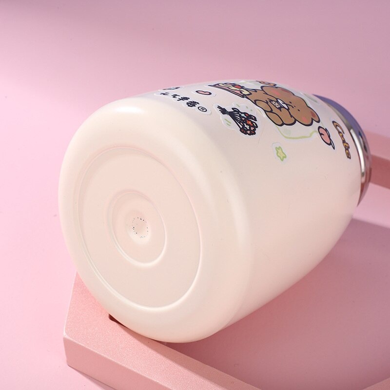 Bình giữ nhiệt có ống hút lõi inox 304 BZM010 dung tích 350ml - Bình nước giữ nhiệt cho bé lõi inox 304