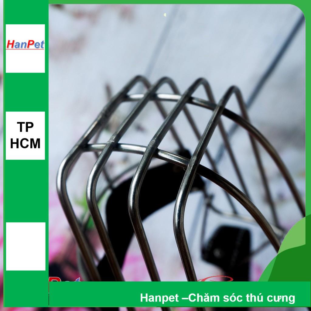 HCM- Rọ mõm cho chó - Rọ mõm inox  Bảo hành 12 tháng không gỉ sét 3 size tùy thuộc chu vi mõm