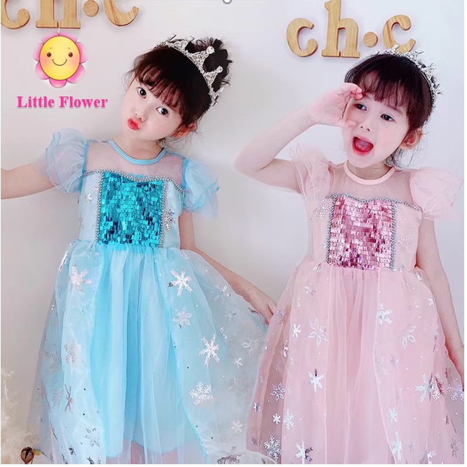 Váy Đầm Công Chúa Elsa-Váy Elsa Cao Cấp Cho Bé 9-28kg