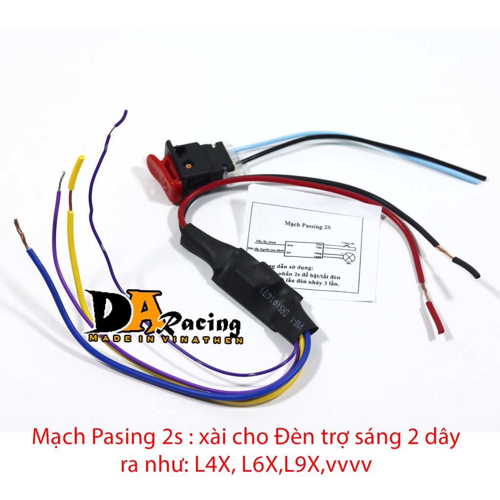 Mạch Pasing đèn trợ sáng 1 màu L4x,L6x,l9x vvv Tặng công tắc