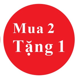 Tem nhãn mua 1 tặng 1 , mua 2 tặng 1 kích thước 2 cm decal giấy
