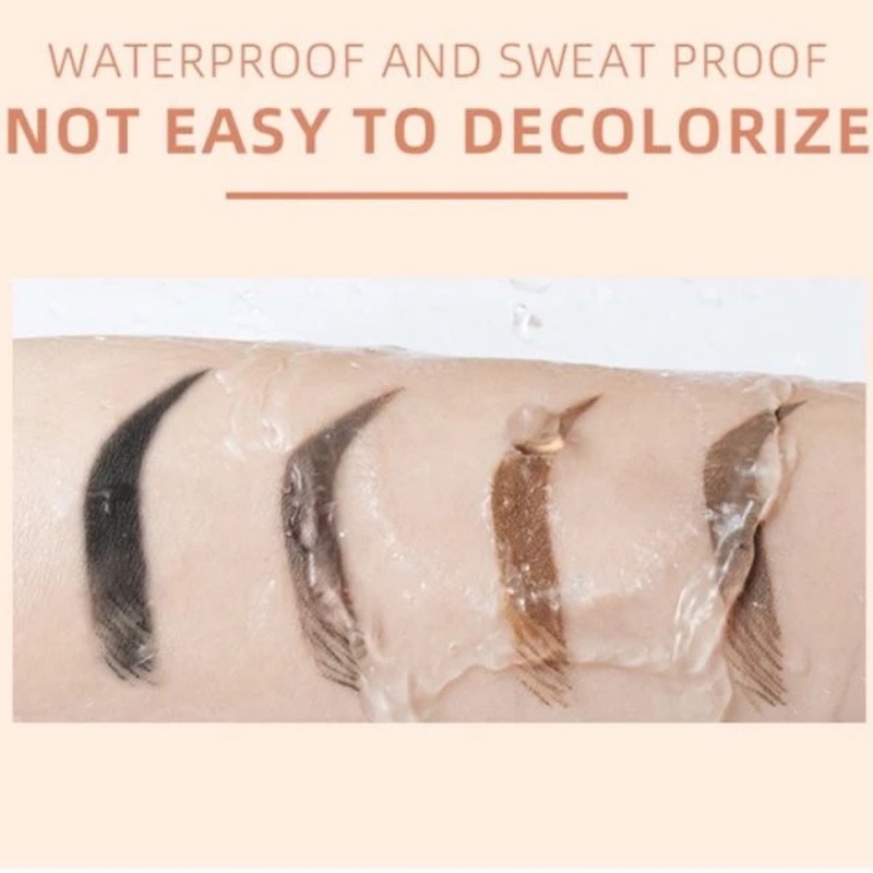 Gel Nhuộm Lông Mày Nhanh Khô Chống Thấm Nước Lâu Trôi 6 Màu Tùy Chọn Kèm Cọ Trang Điểm