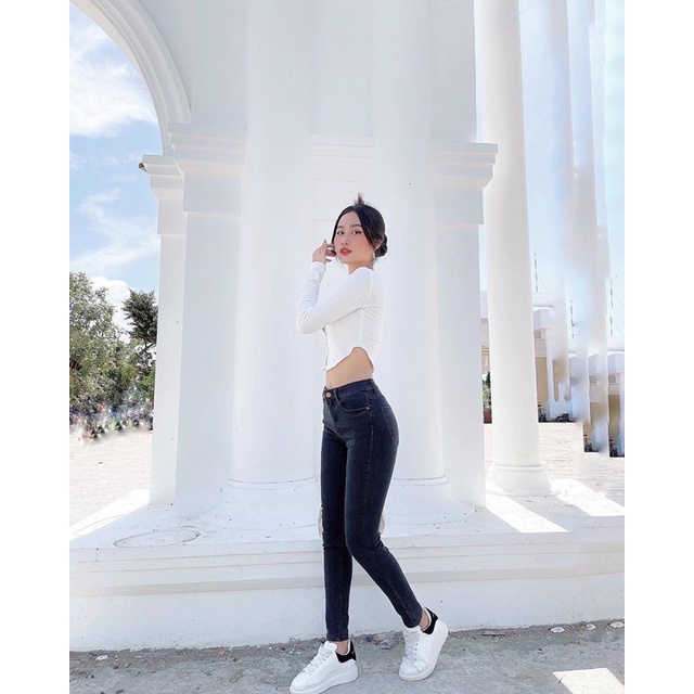 Quần skinny xám Premium