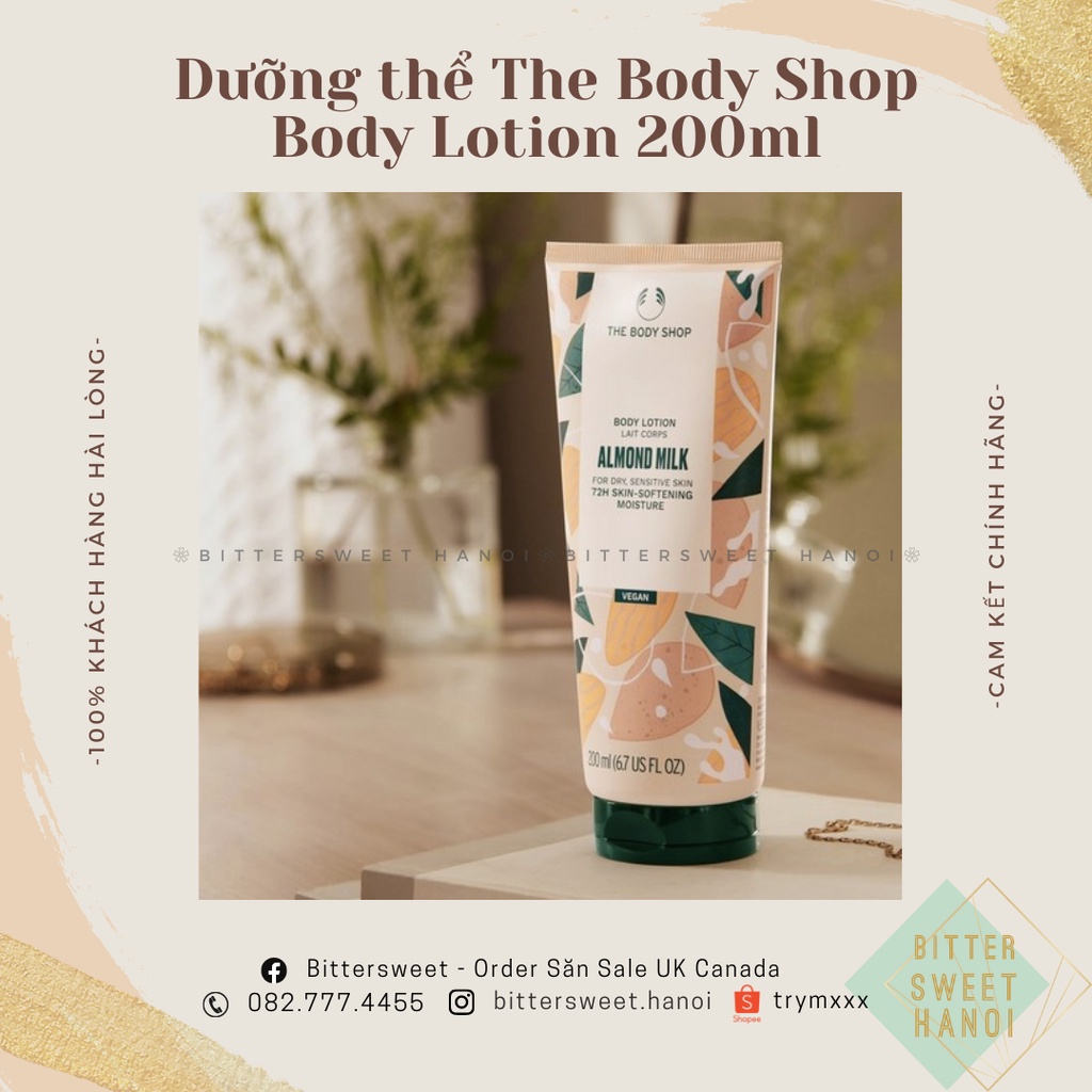 Sữa dưỡng thể hương nước hoa THE BODY SHOP BODY LOTION nhiều mùi 200| 250ml