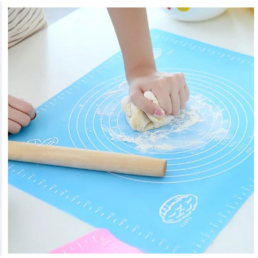 Tấm lót nhồi bột làm bánh đa năng, bằng silicon, kích thước 29*26cm, 4 màu tùy chọn