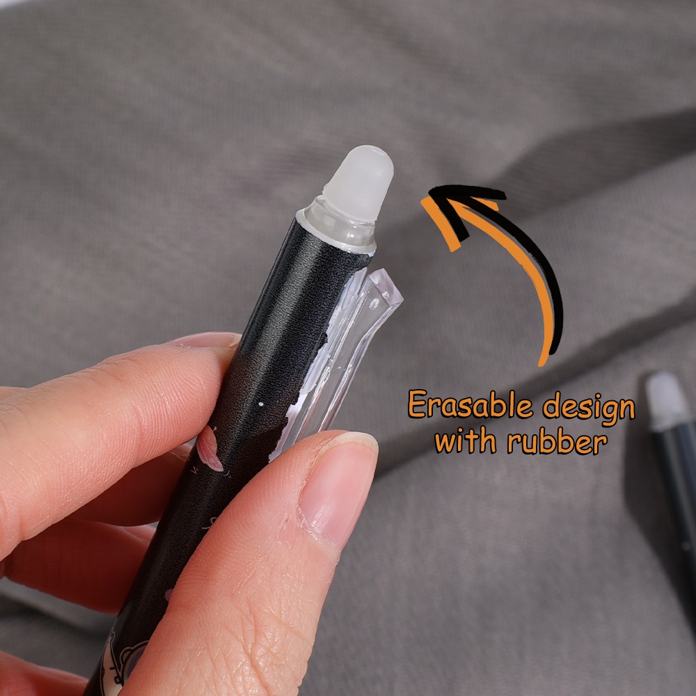 Bút Bi Mực Đen / Xanh Ngòi 0.5mm Kiểu Dáng Ngẫu Nhiên