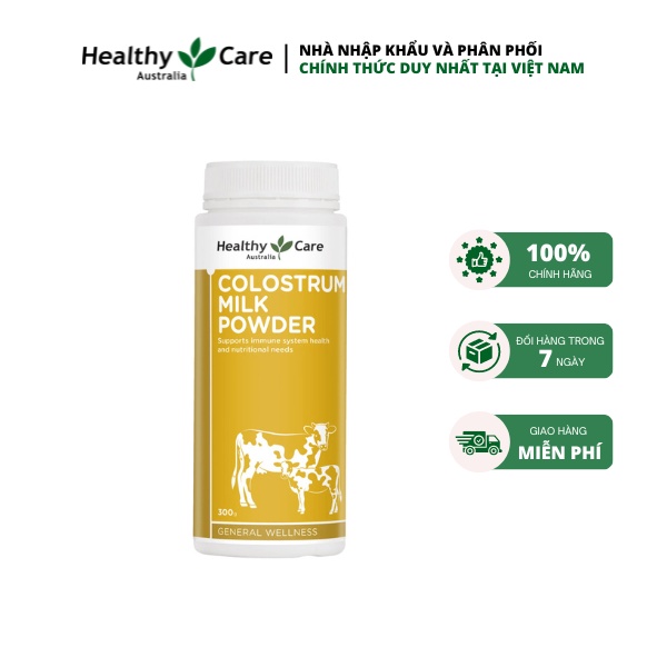Sữa bò non Healthy Care Colostrum Milk Powder Hộp 300gram