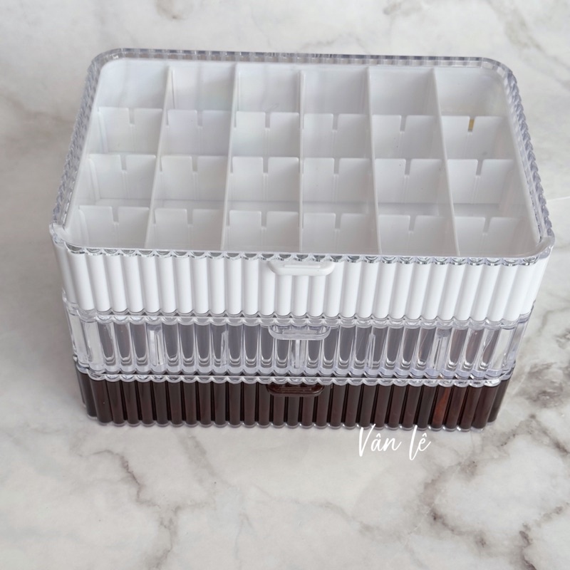khay meka đựng phụ kiện nail 24 ô