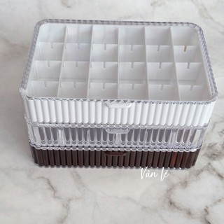 Khay meka đựng phụ kiện nail 24 ô