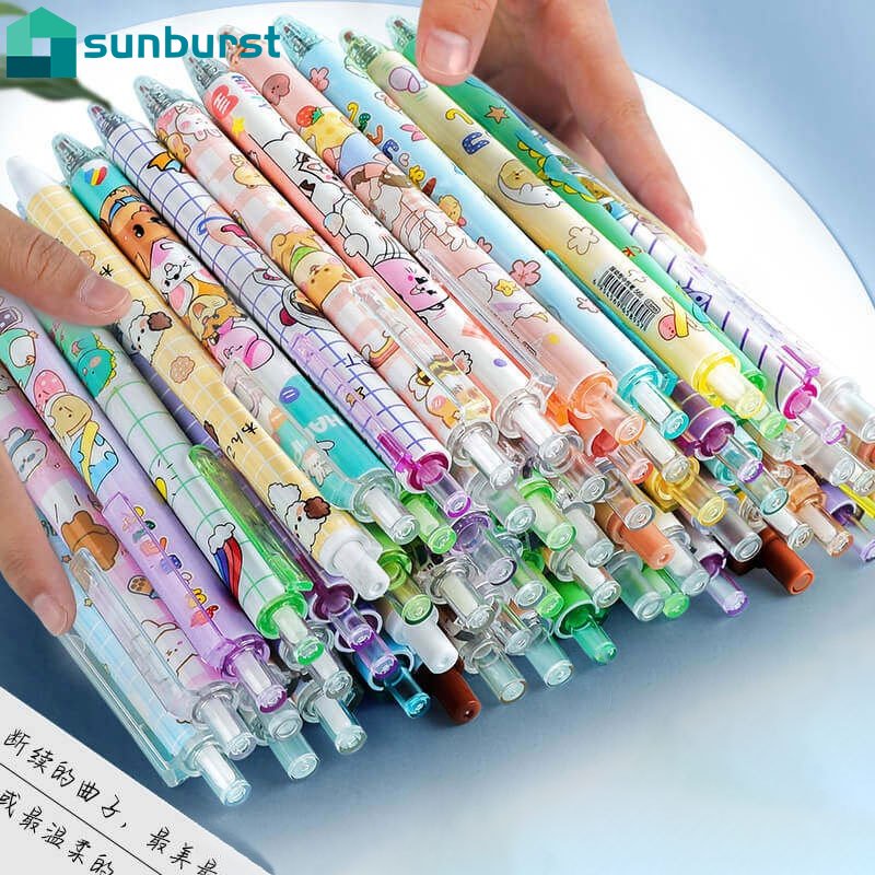 Bút Bi Mực Đen Họa Tiết Động Vật Hoạt Hình Dễ Thương Trang Trí Sổ Tay / Nhật Ký