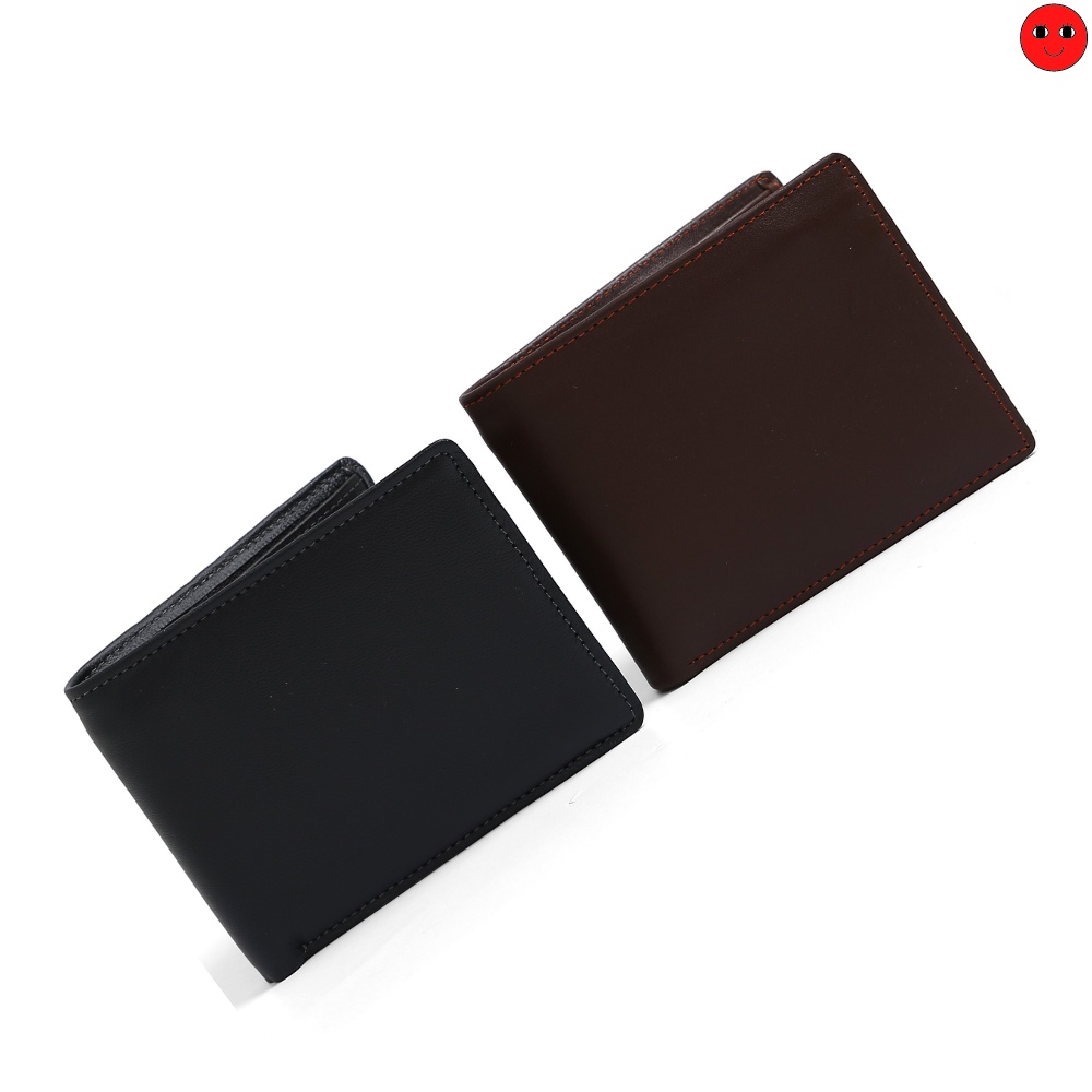 Ví Nam Ngang Gập Đôi Thiết Kế Đơn Giản - Bóp Da Cao Cấp - TRONBO - karro_shop