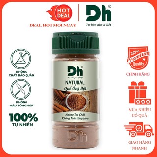 Quế Ống Bột Natural Dh Foods Hũ 40G dùng nấu phở, lẩu, hầm, tẩm ướp món ăn