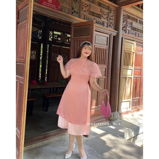 ÁO DÀI PHỐI LƯỚI - AD04