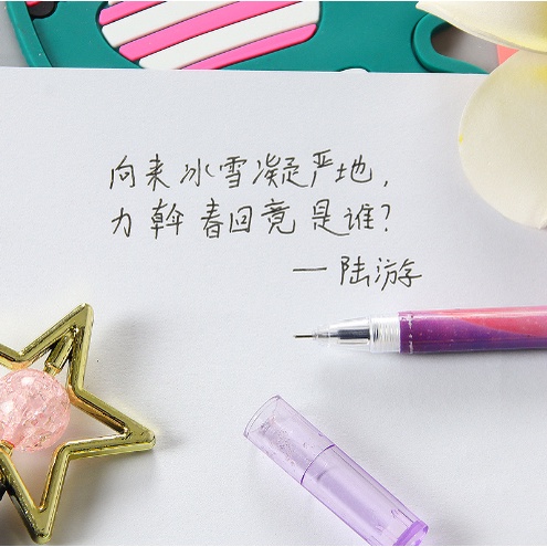 Bút Bi Viết Tạo Hình Ngôi Sao Pha Lê Siêu Độc Đáo - Bút Bi Viết Văn Phong Mực Đen