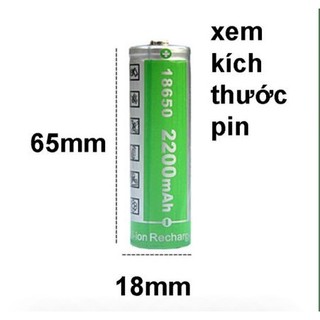Pin sạc 18650 hhtc 2200mah