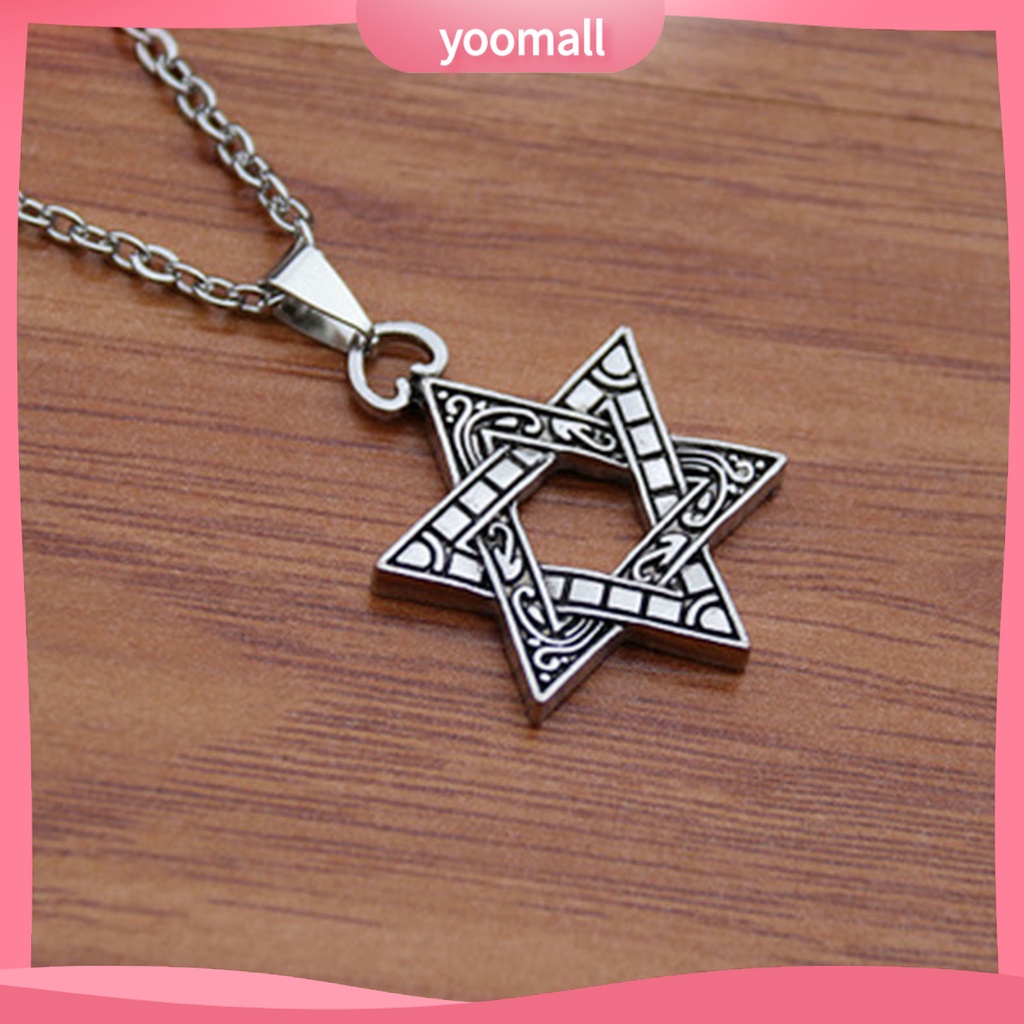 Vòng cổ Mặt Hình Lục Giác Phong Cách Hip Hop Thời Trang