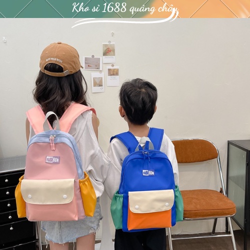 Balo đi học đi chơi dành cho bé phối màu phong cách Hàn Quốc (TT3)
