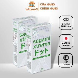 Combo 2 hộp bao cao su sagami type e white box - hộp 10c