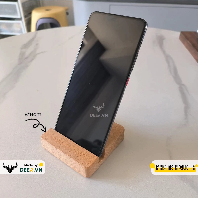 DEER - Giá Đỡ Điện Thoại Máy Tính Bảng Bằng Gỗ - Deer Phone Holder