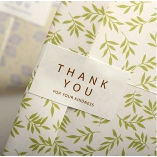 COMBO 05 tờTEM THANK YOU DẠNG VUÔNG (size 4x2.3cm)
