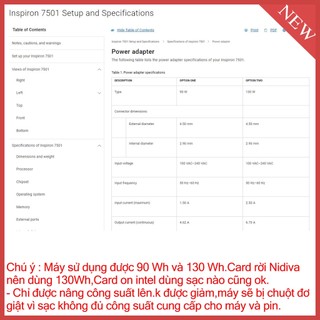 Sạc Dell Inspiron 7501