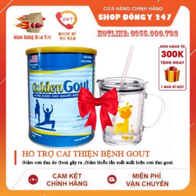 Sữa non Golden Gout lon 650g (dành cho người bệnh gout) date 2024