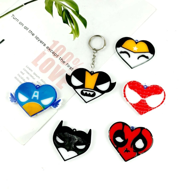 Khuôn Silicon Làm Móc Khóa Hình Nhân Vật Hoạt Hình DIY