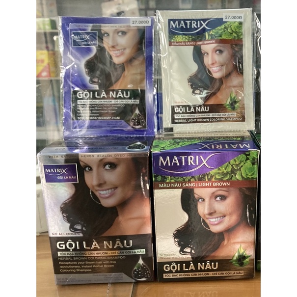 (chọn loại) Gội là nâu Matrix gói