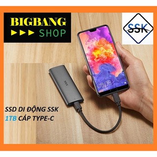 Ổ cứng ssd di động ssk 128gb đến 1tb type-c 3.0