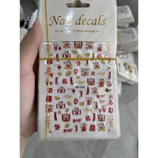 Sticker Tết dán móng trang trí