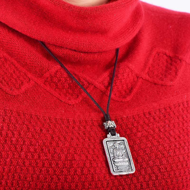 Dây Chuyền Bạc Mặt Phật Cung Hoàng Đạo Xoay Được Cho Nam