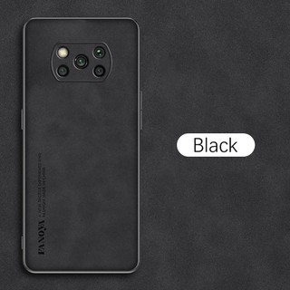 Ốp Điện Thoại Da Cừu Viền TPU Dẻo Màu Nhám Thời Trang Sang Trọng Cho Xiaomi Poco X3 Pro NFC PocoX3 Poko Poxo Pocco X 3 NFS