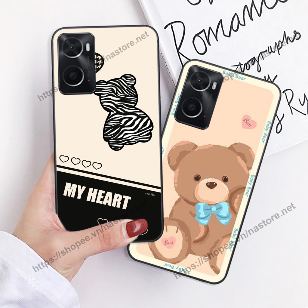 Ốp lưng Realme 9i / Realme 9 pro mẫu gấu hoạt hình mới nhất 2023 cute giá rẻ