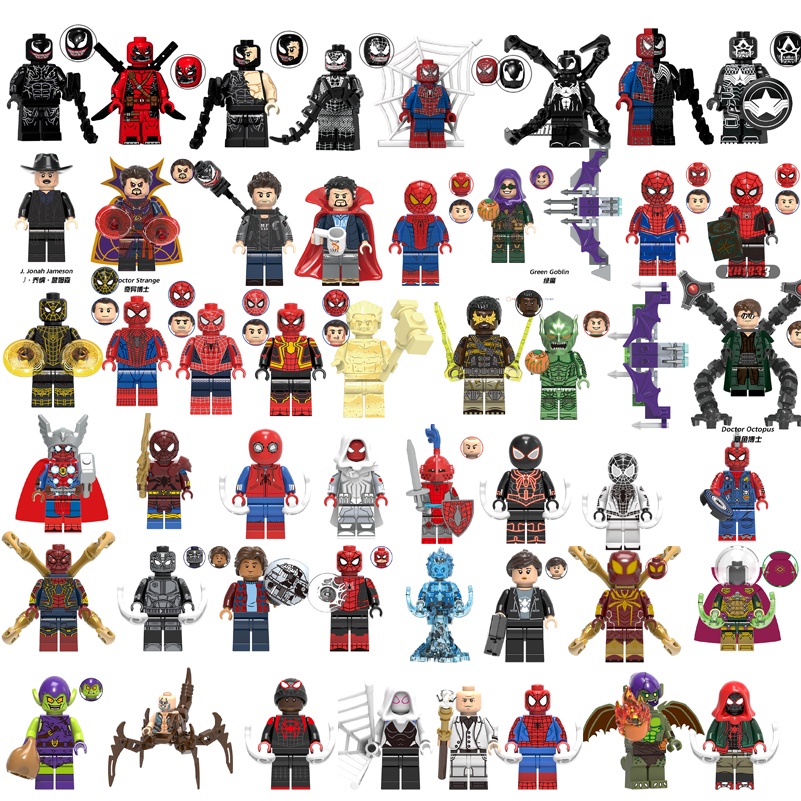 Mô Hình Đồ Chơi Lego Hình Người Nhện peter parker