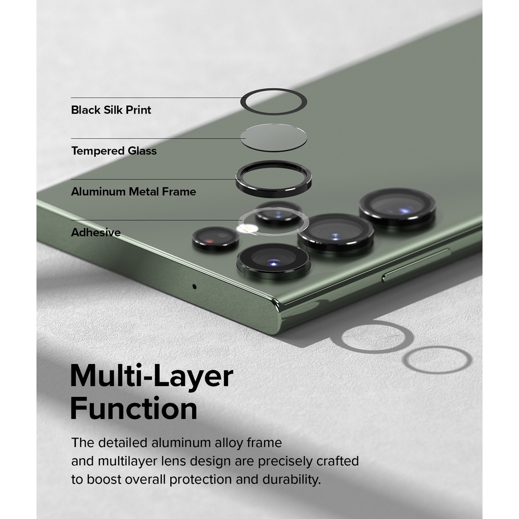 Hợp kim nhôm RINGKE cho khung bảo vệ ống kính máy ảnh Galaxy S23 Ultra