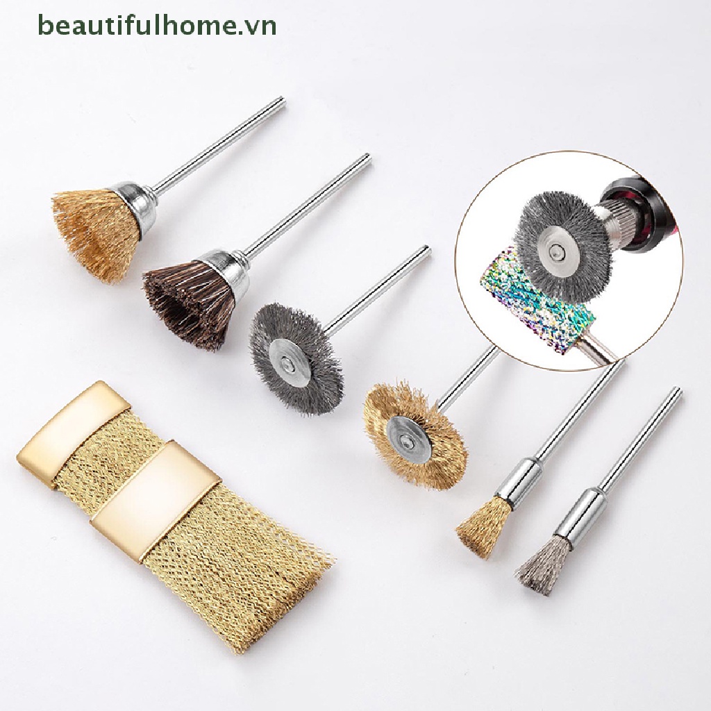 1 Cọ Sợi Đồng Làm Sạch Móng Tay 3 / 32 &quot;