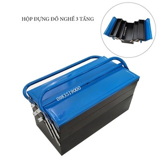 Hộp đựng dụng cụ, đồ nghề đa năng 3 tầng 2 tay cầm