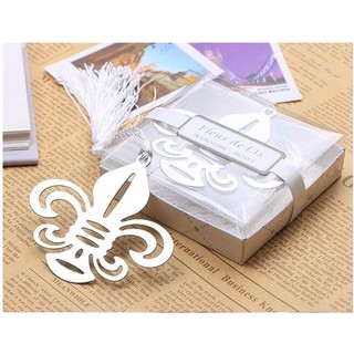 Bookmark kim loại đánh dấu sách - hoa bách hợp