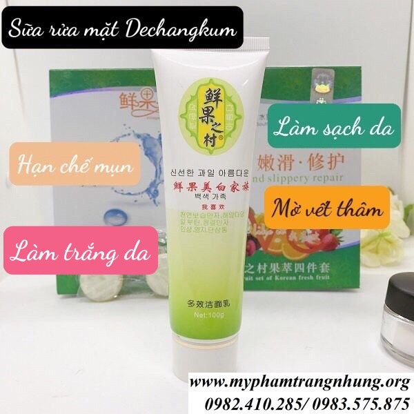 SỮA RỬA MẶT LÀM SẠCH DA, SE KHÍT LỖ CHÂN LÔNG DECHANGKUM HÀN QUỐC