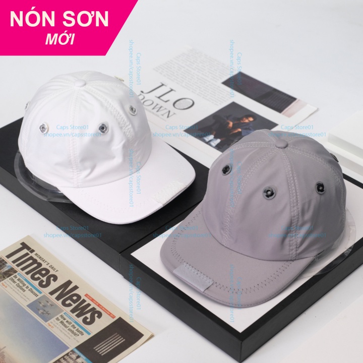 1 Cặp 2 Nón Sơn Xám Và Trắng Chính Hãng Hàng Chuẩn Tem 7 Màu Cao Cấp Mới/ Nón Kết Sơn